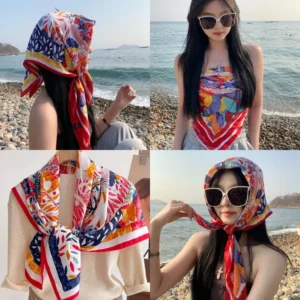 ผ้าพันคอ สีสันสดใส สาวๆไปทะเลไม่ควรพลาด